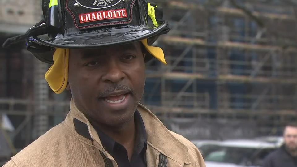 Three construction workers died in a scaffolding collapse in Dilworth Monday morning, Charlotte Fire confirmed.