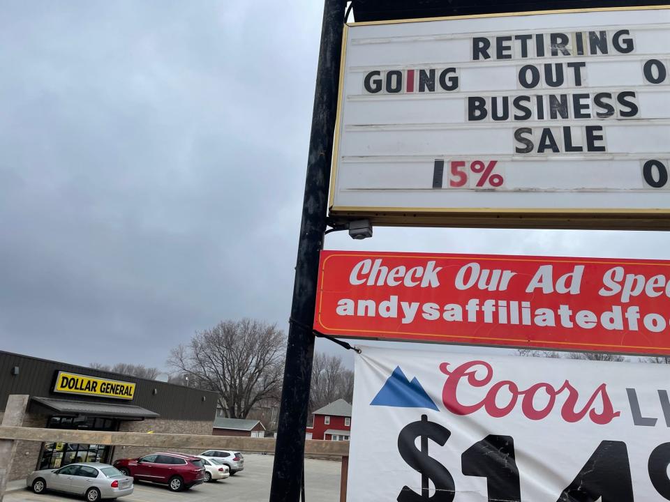 Andy's Affiliated Foods is closing. Owner Bob Jelsma refused to sell to developers, as he didn't want to leave the area of 18th Street and South Cleveland Avenue without a place to walk or bike to for food. He sold his land to Dollar General, which recently opened.
March 2, 2022 photo.