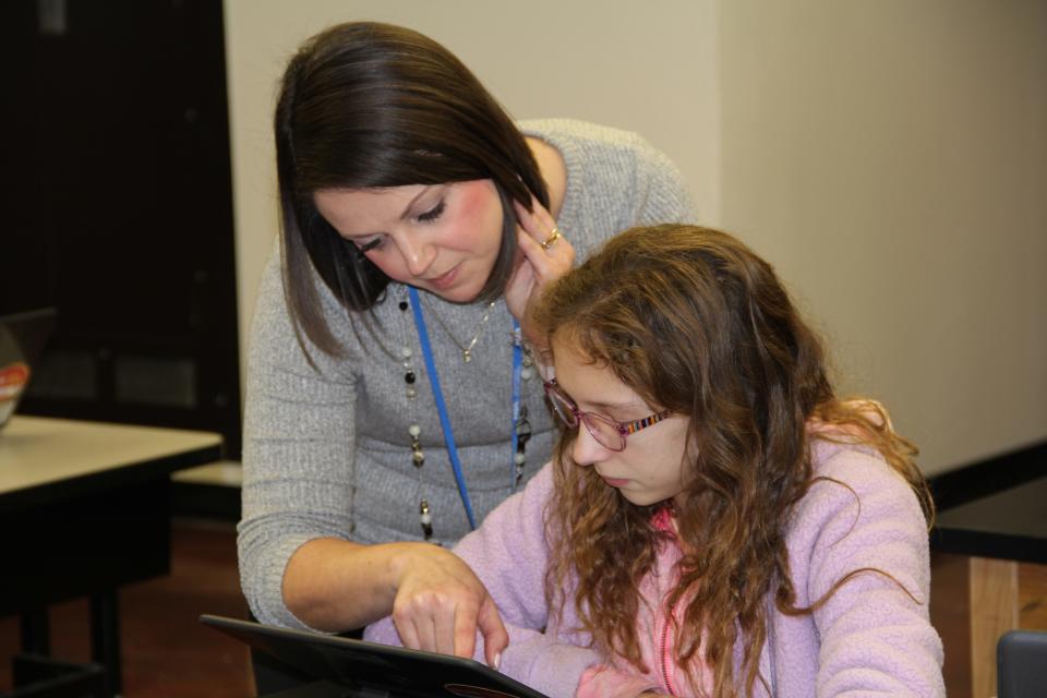 Emily Carrasco, an eighth grade science teacher at Rhodes Junior High in Mesa, Arizona, has used laptops in class for years. She said her school’s adoption of the Summit Learning Program hasn’t changed the amount of time students spend online.