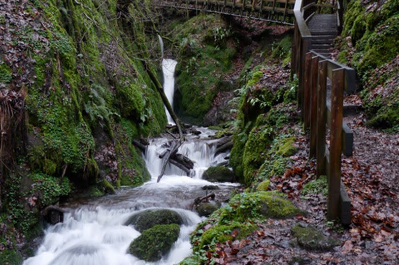 The waterfall at Dollar Glen -Credit:Handout