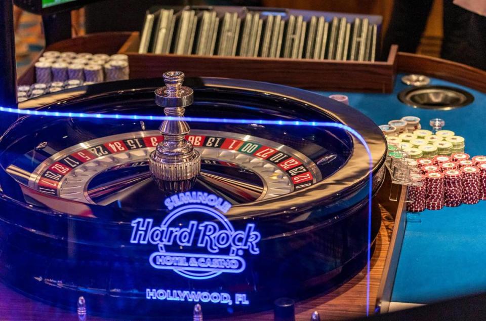 La ruleta es ahora una de las opciones de juego en el Seminole Hard Rock Hotel & Casino Hollywood, el jueves 7 de diciembre de 2023.