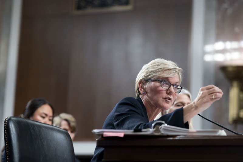 “The Biden-Harris Administration continues to take strategic action to lower prices for American consumers in every aspect of their lives -- especially as summer driving season ramps up,” Energy Secretary Jennifer Granholm said Tuesday. Photo by Bonnie Cash/UPI