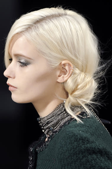 A side chignon is classic, take note from the most classic of them all, Chanel – from the Fall…