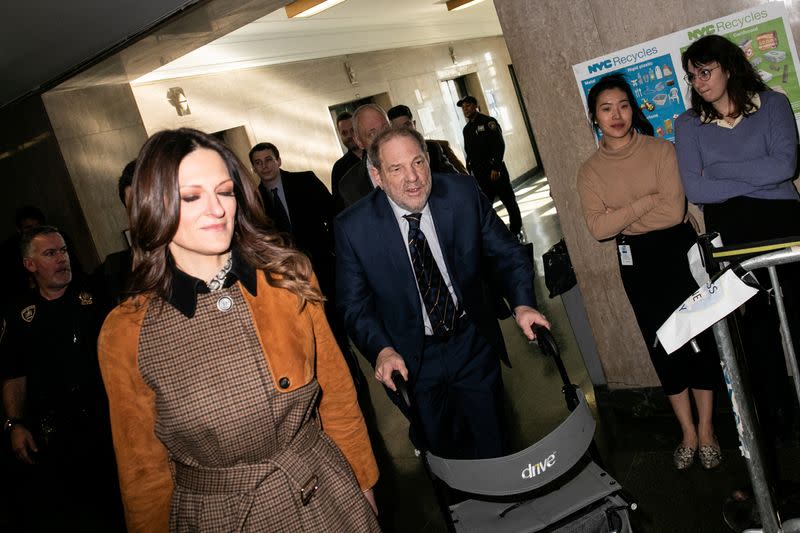Film producer Harvey Weinstein arrives with his attorney Donna Rotunno at New York Criminal Court for his sexual assault trial in the Manhattan borough of New York City