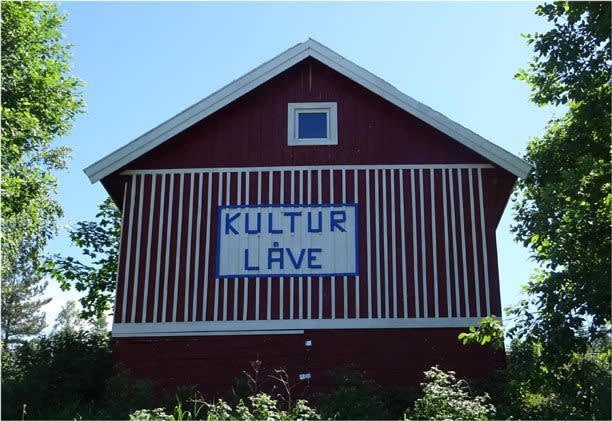 A barn where a gathering was held despite Covid-19 restrictions in Norway.
