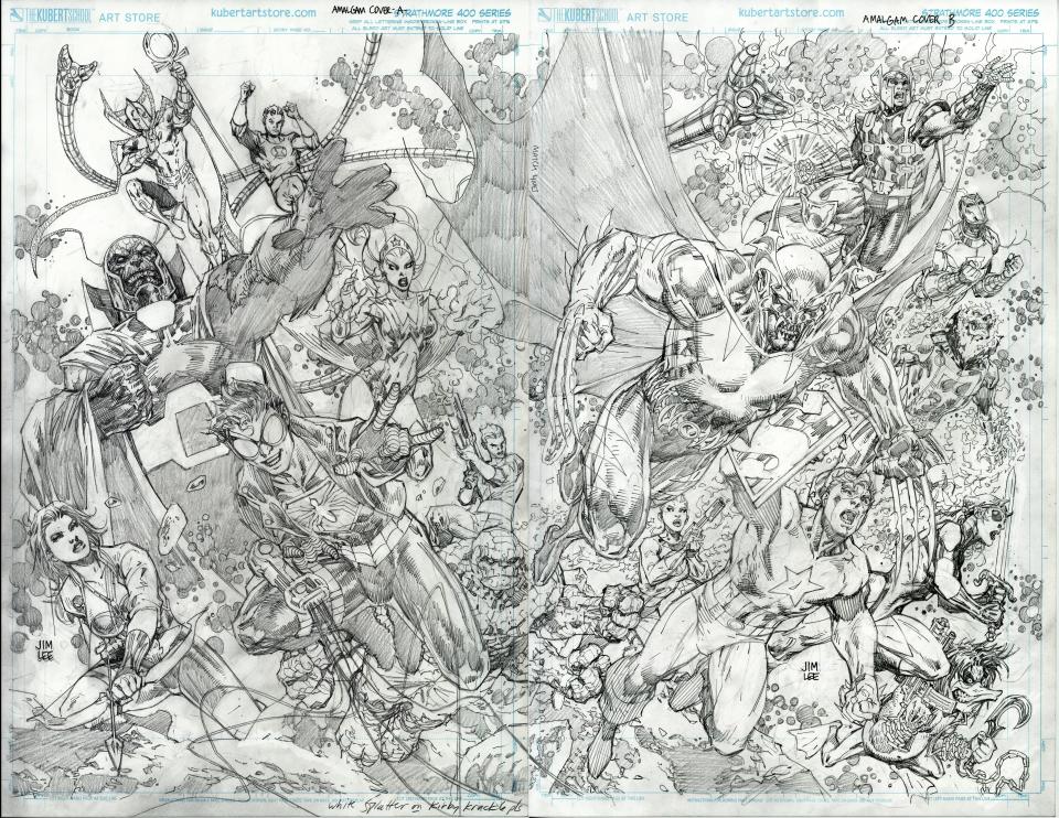 Art from DC vs Marvel