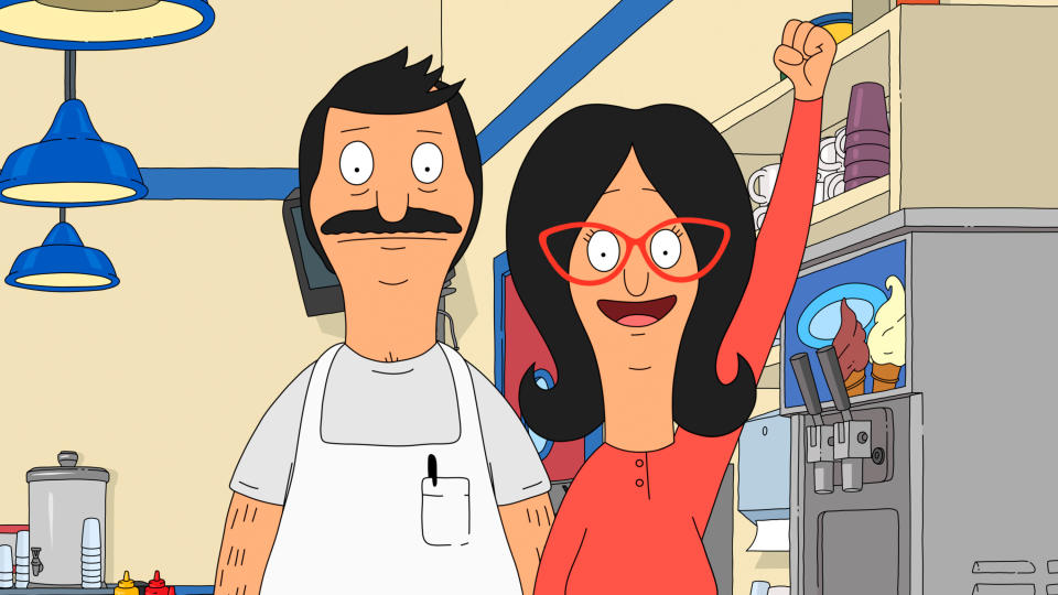 Bob and Linda in Bob's Burgers