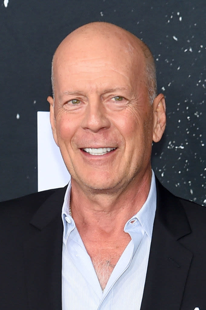 Bruce Willis on a red carpet