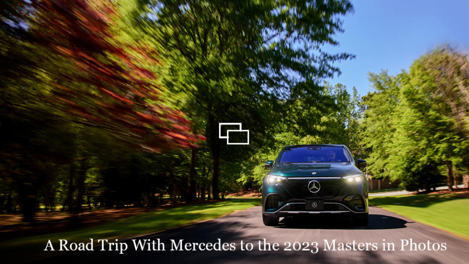 Driving an example of Mercedes-Benz's new GLE-Class to the 2023 Masters golf tournament.