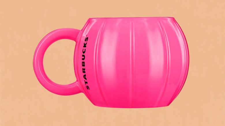 Starbucks pink pumpkin mug
