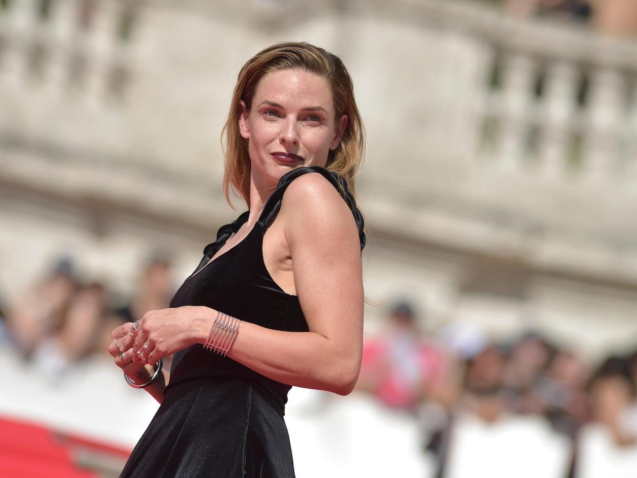 Rebecca Ferguson at the "Mission: Impossible 7" premiere in Rome, Italy.