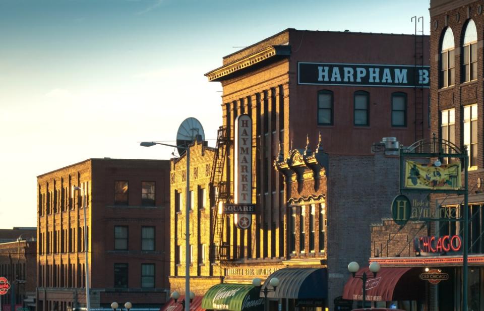 Haymarket Square District is a historic section of downtown Lincoln, Nebraska via Getty Images
