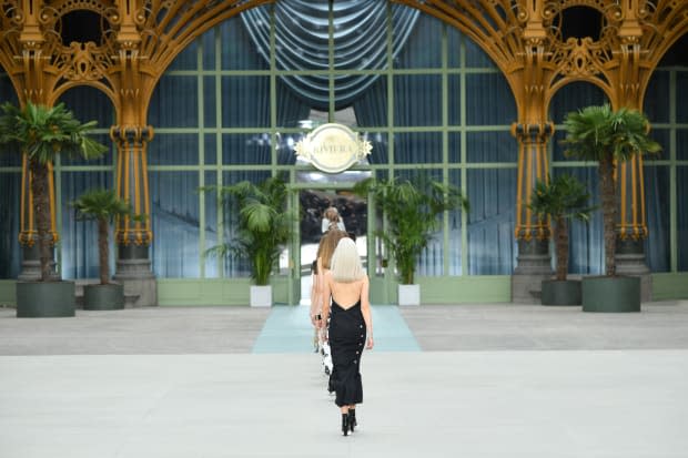 Looks from the Chanel Cruise 2020 collection. Photo: Pascal Le Segretain/Getty Images