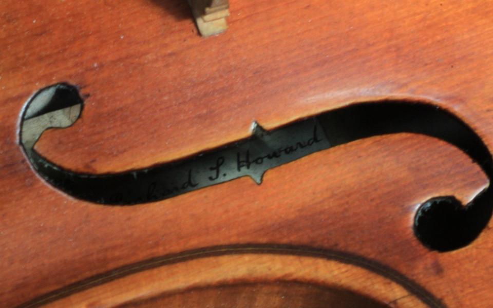 Pte Howard's violin - Credit: Elly Lucas 