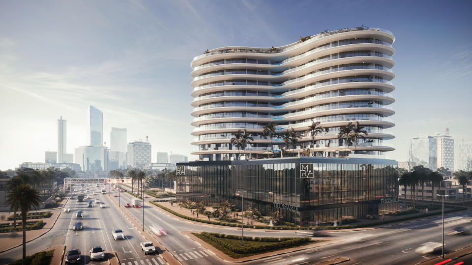 A rendering of the Trussardi Residences complex in Dubai. =Attributes= cameraAperture (float): 23.76 cameraFarClip (float): 0 cameraFarRange (float): 10000 cameraFov (float): 83.9744 cameraNearClip (float): 0 cameraNearRange (float): 0 cameraProjection (int): 0 cameraTargetDistance (float): 5000 cameraTransform (m44f): [{-0.866026, 0, 0.499998, 99270.9}, {0.499998, 0, 0.866026, 108841}, {0, 1, -0.144, 13468.8}, {0, 0, 0, 1}] channels (chlist) compression (compression): Zip16 dataWindow (box2i): [0, 0, 5999, 3374] displayWindow (box2i): [0, 0, 5999, 3374] gamma (float): 1 lineOrder (lineOrder): Increasing Y pixelAspectRatio (float): 1 screenWindowCenter (v2f): [0, 0] screenWindowWidth (float): 1 tiles (tiledesc): [64, 64] type (string): "tiledimage" =Channels= B (half) CESSENTIAL_Reflect.A (half) CESSENTIAL_Reflect.B (half) CESSENTIAL_Reflect.G (half) CESSENTIAL_Reflect.R (half) CGeometry_ZDepth.A (half) CGeometry_ZDepth.B (half) CGeometry_ZDepth.G (half) CGeometry_ZDepth.R (half) CMasking_ID.A (half) CMasking_ID.B (half) CMasking_ID.G (half) CMasking_ID.R (half) G (half) R (half)