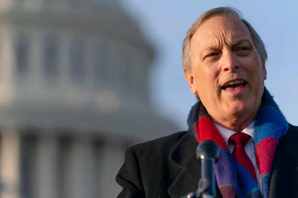 Freedom Caucus chairman Rep. Andy Biggs, R-Ariz., speaks on Capitol Hill on Dec. 3, 2020, in Washington, D.C.