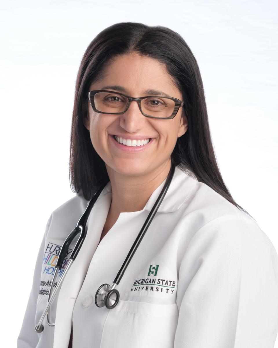 Dr. Mona Hanna-Attisha, a Michigan State University College of Human Medicine pediatrician, C.S. Mott Endowed Professor of Public Health, and director of the Pediatric Public Health Initiative in Flint.