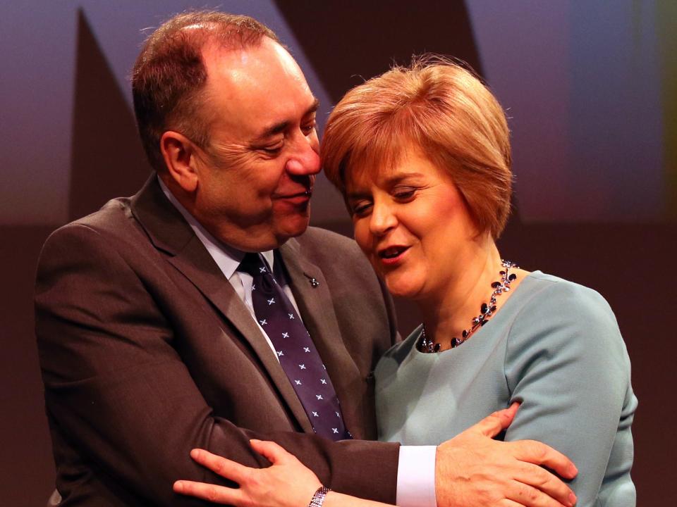 Alex Salmond and Nicola Sturgeon at SNP conference in 2014PA