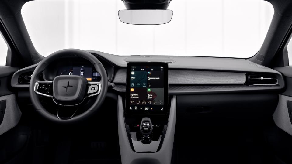 The main dashboard controls are on Polestar’s touchscreen panel, which is basically a built-in Android tablet loaded with the Google Infotainment system. And thanks to an over-the-air software update, the 2 will be one of the first vehicles to get the next generation of Apple CarPlay.