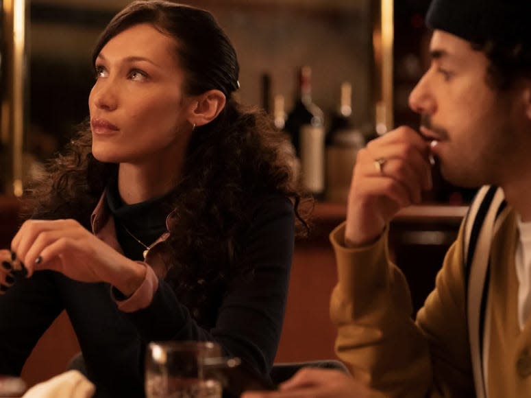 Bella Hadid and Ramy Youssef in season 3 of "Ramy" on Hulu