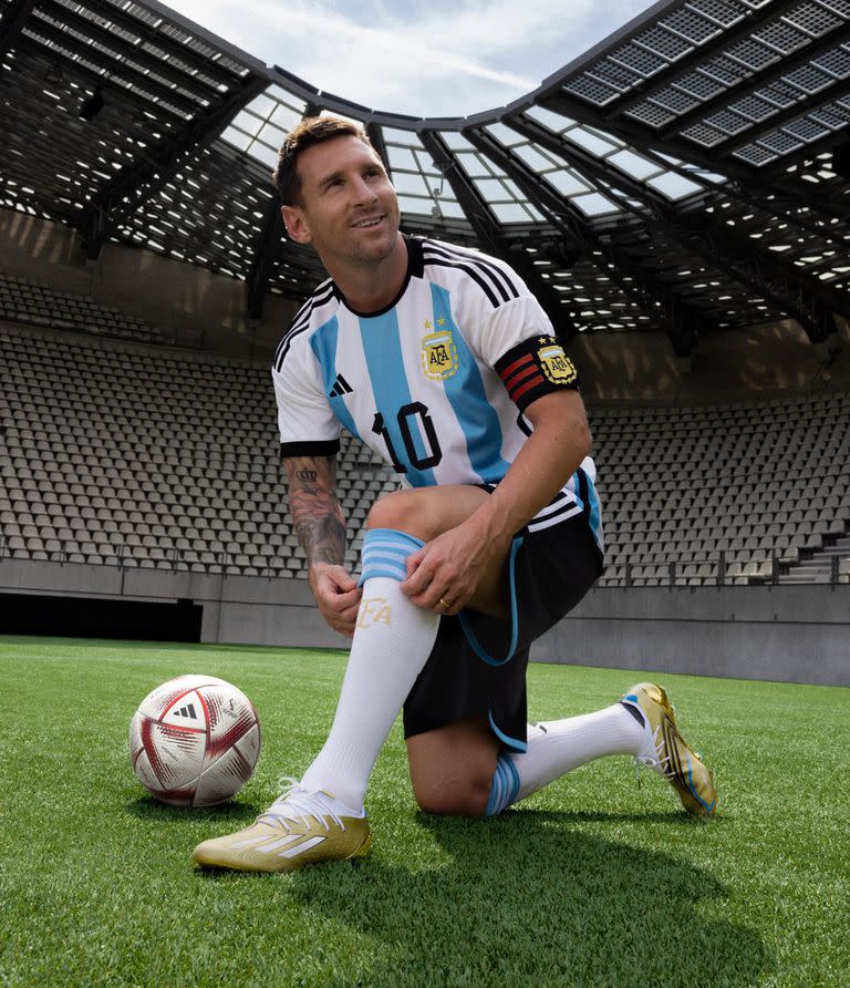 Lionel Messi con la pelota 