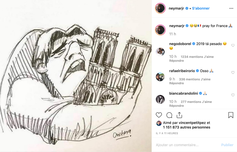 Les stars rendent hommage à Notre Dame de Paris