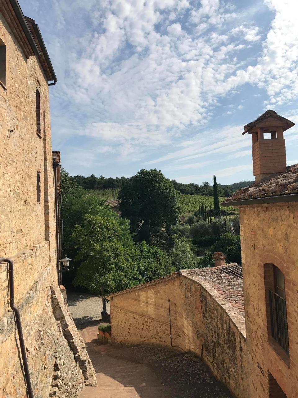 Walking the grounds at Castel Monastero is like being in a time warp. Photo: Carly Williams