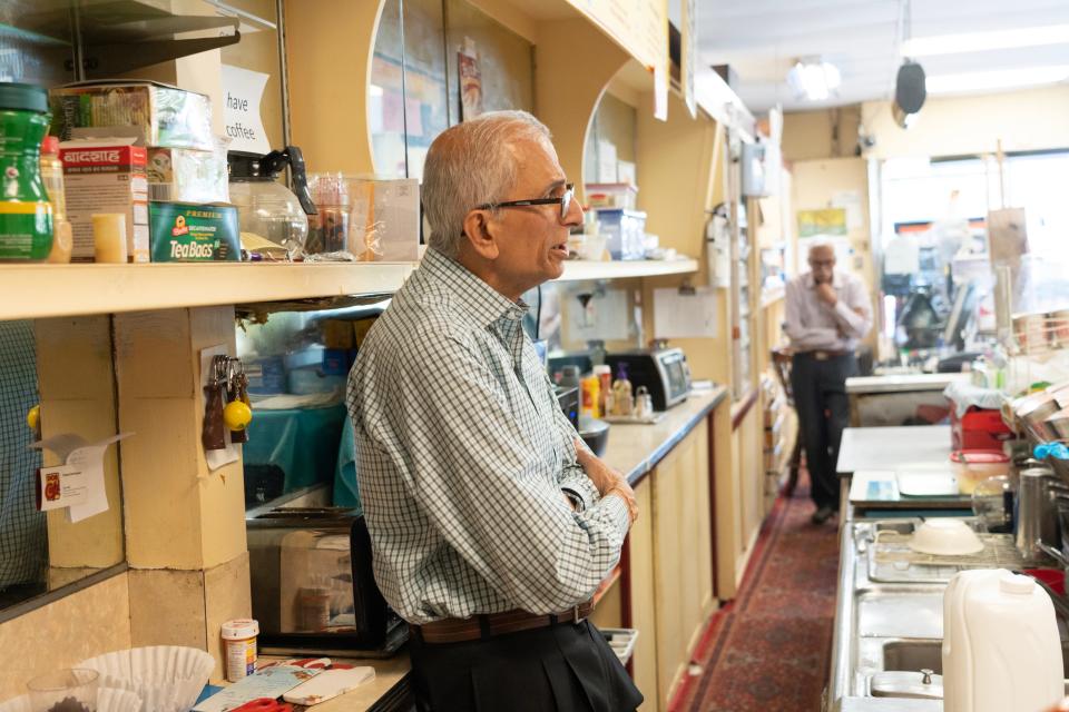 Virendra Dave is closing his convenience store after 40 years of being a staple on the corner of Main Ave and Brook Ave in Passaic, NJ. In the background, Virendra's brother Bakulesh have worked side by side for 30 years at the convenient store.