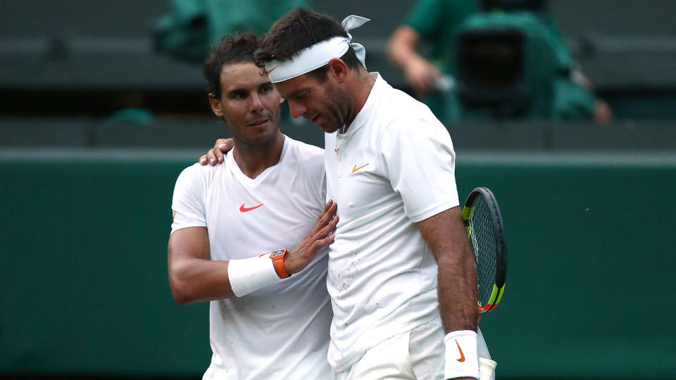 Juan Martin del Potro y Rafael Nadal. Foto: <span class="asset-item-author">Omnisport</span> 