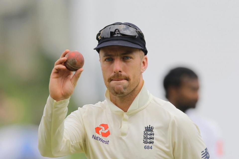 Jack Leach completed his maiden five-wicket haul to lead England to victory (AP)