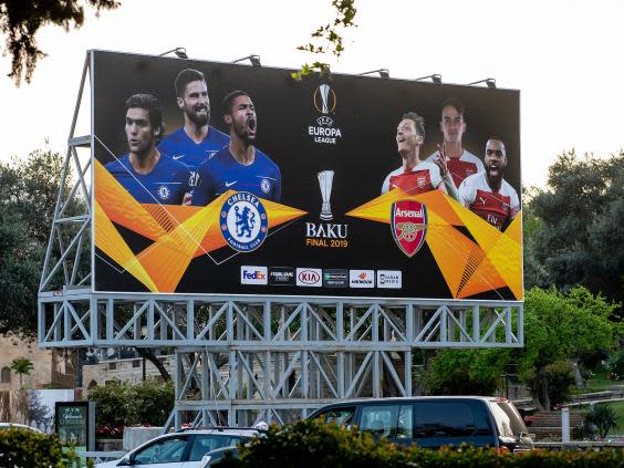 Arsenal and Chelsea meet in Baku (Getty)