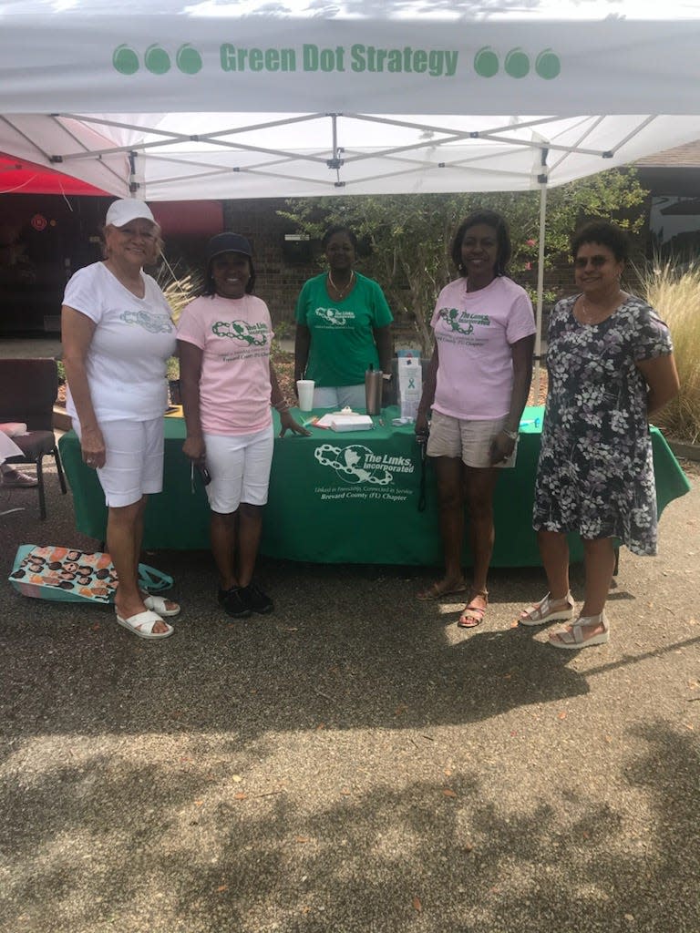Members of The Links, Incorporated, are pictured in 2021 at the first "Dress for Success" clothing drive the not-for-profit hosted with the Women's Center of Brevard.