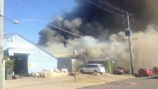 It's believed the fire was accidentally started by a spark from a welder