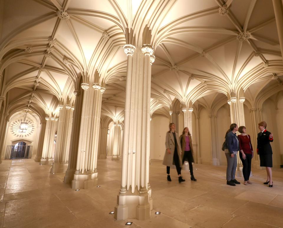 Inside the Inner Hall, which dates back to the1920s and the days of King George IV.