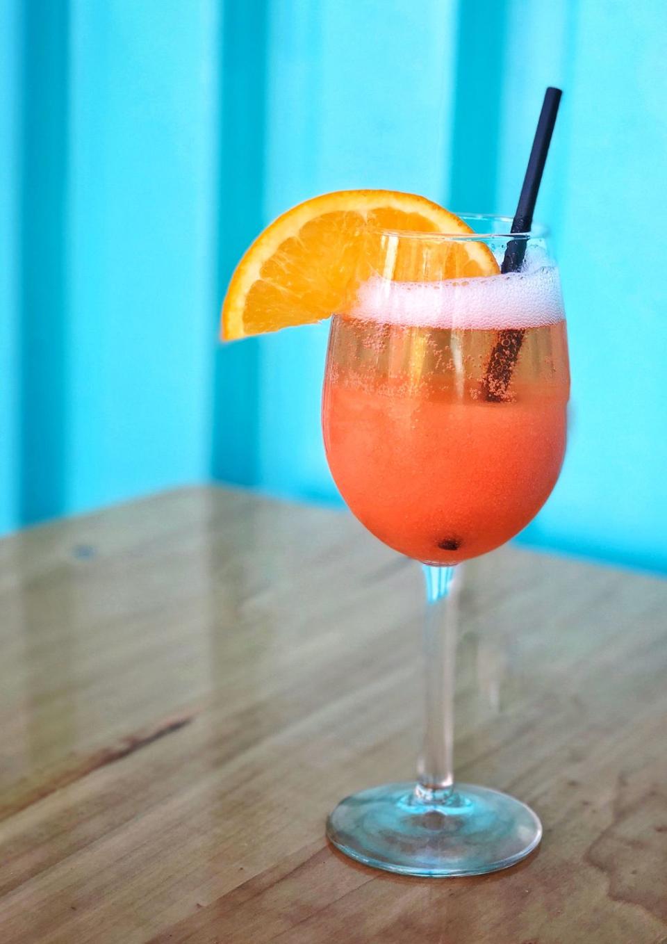 Aperol Seltzer Slushy