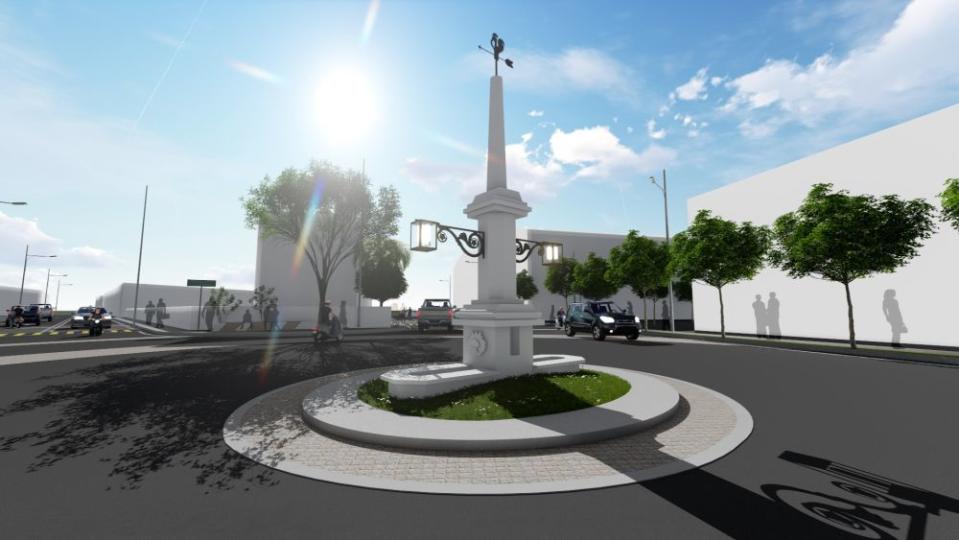 An artist's impression of the completed restoration of the monument in Balik Pulau. — Picture courtesy of the Penang Island City Council