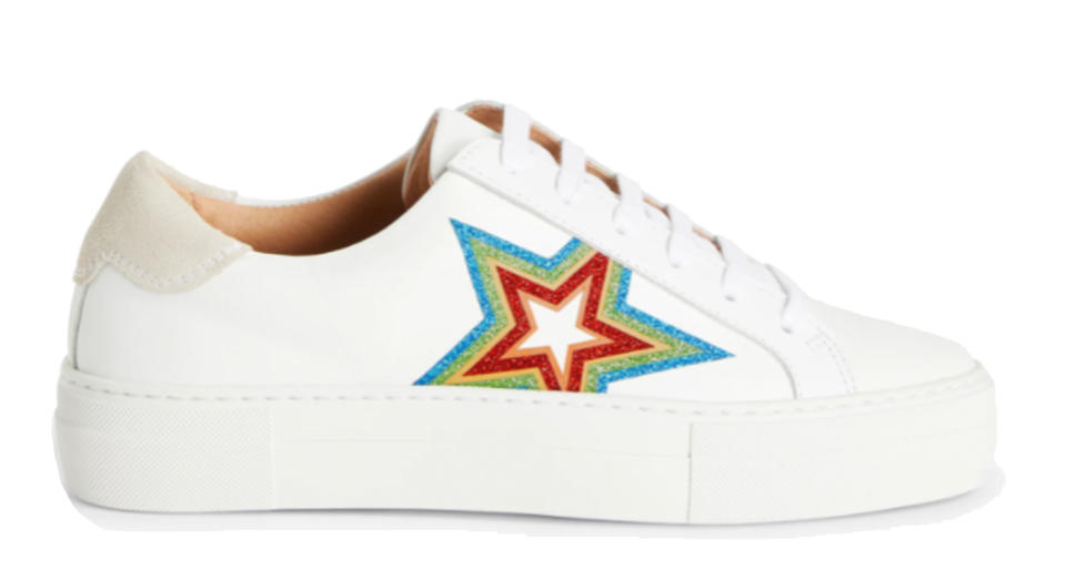 AND/OR Elna Leather Flatform Trainers