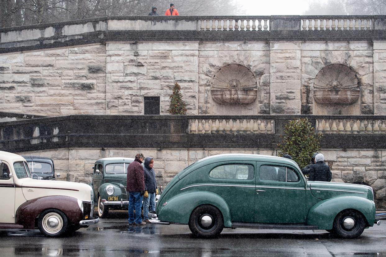 The Hallmark Channel’s new production, “A Biltmore Christmas,” was filming January 23 at the Biltmore in Asheville.