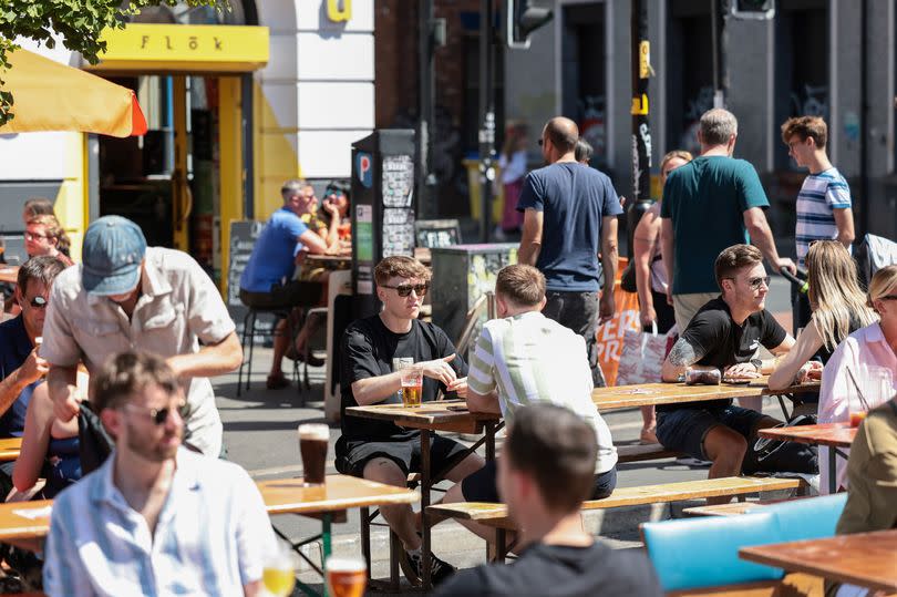 Warm and sunny weather is forecast in Manchester today