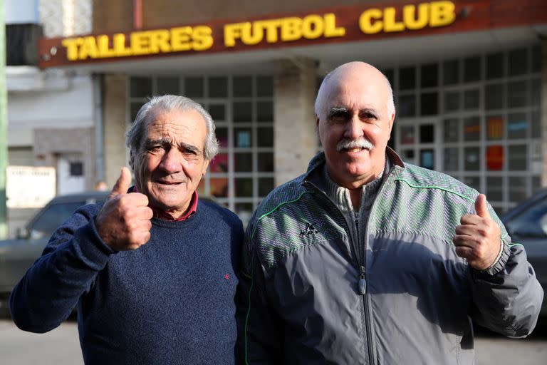 Roberto "Cacho" Gonzalo y Jorge Peta, los primeros entrenadores de Emiliano Martínez, en Mar del Plata