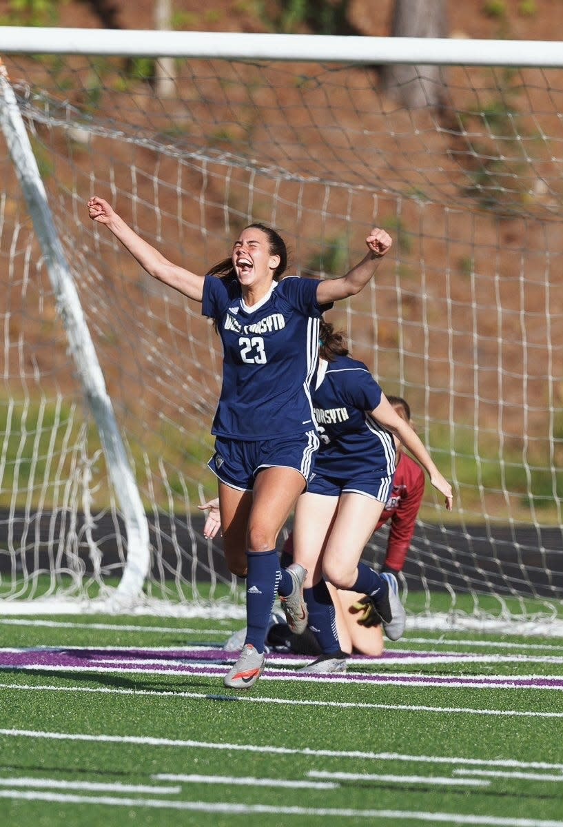 Tori DellaPeruta helped lead West Forsyth High School to a 19-2 record and the school's first Georgia High School Athletic Association Class 6A Girls Soccer state crown.