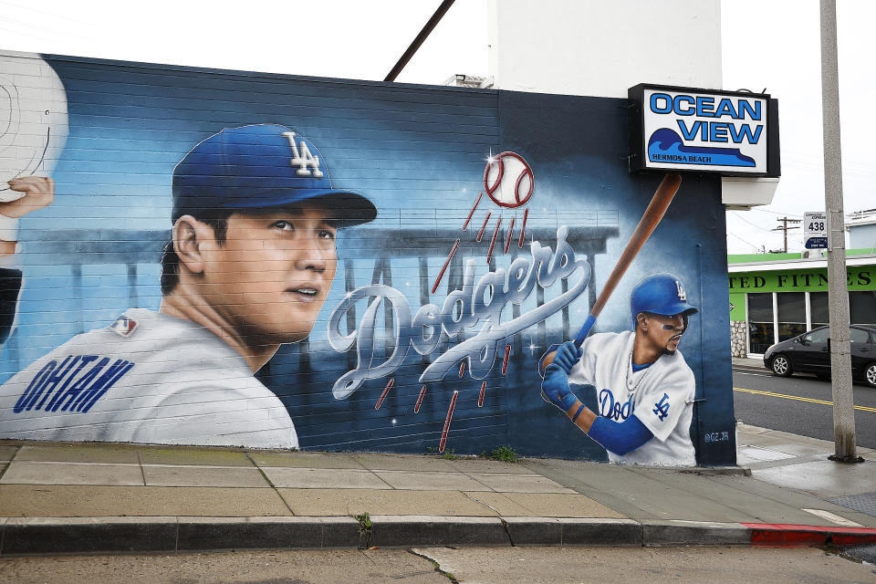 大谷翔平畫像。（Photo by Ronald Martinez/Getty Images）