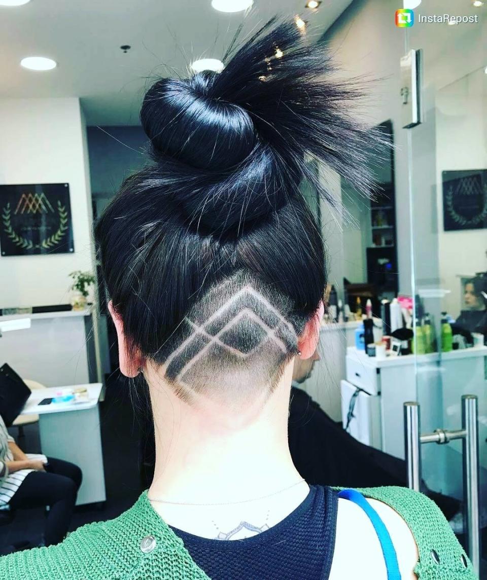 Undercut Hairstyle Idea: Overlapping Lines