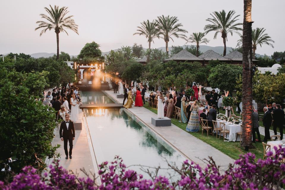 Paola Fendi Wore Dresses Designed by Kim Jones and Pierpaolo Piccioli During Her Wedding Weekend in Ibiza