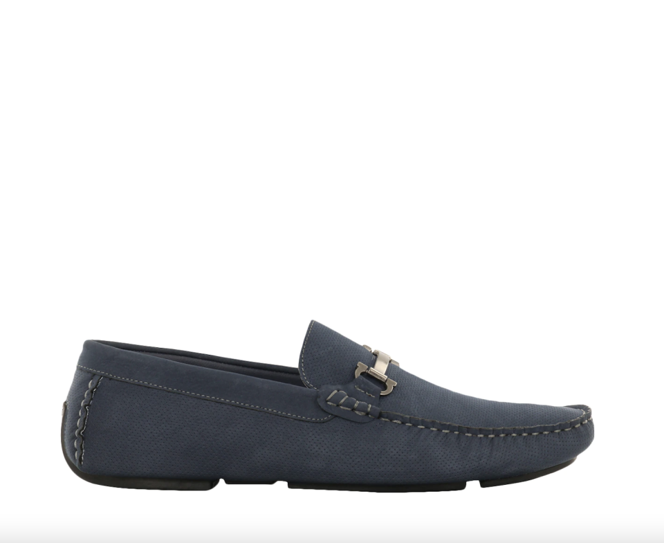 dark navy blue men's Madden M-Suround Dress Moccasin