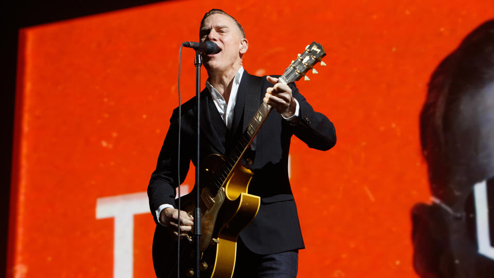 LONDON, ENGLAND - FEBRUARY 27: Bryan Adams performs at The SSE Wembley Arena on February 27, 2019 in London, England. (Photo by Burak Cingi/Redferns)