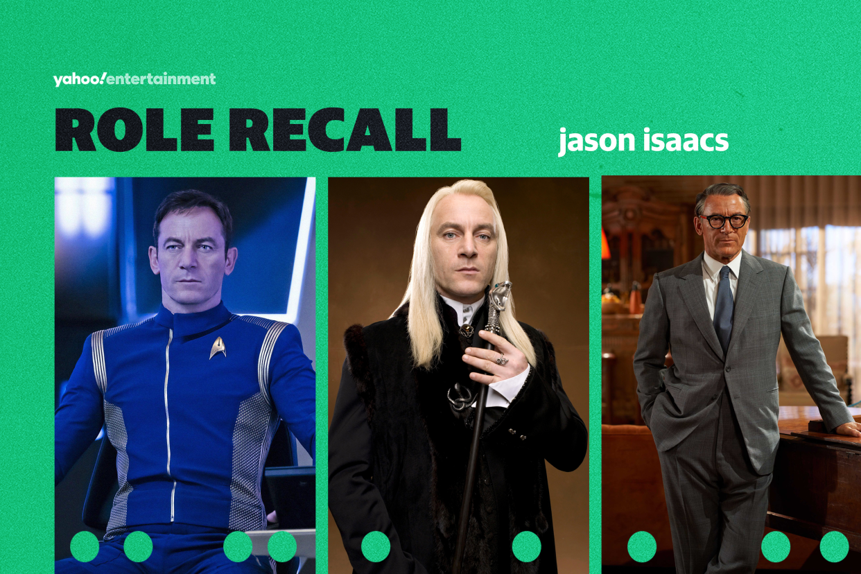 Jason Isaacs looks back at his career with Yahoo UK for Role Recall (ITV/CBS/Warner Bros./Illustration Yahoo News)