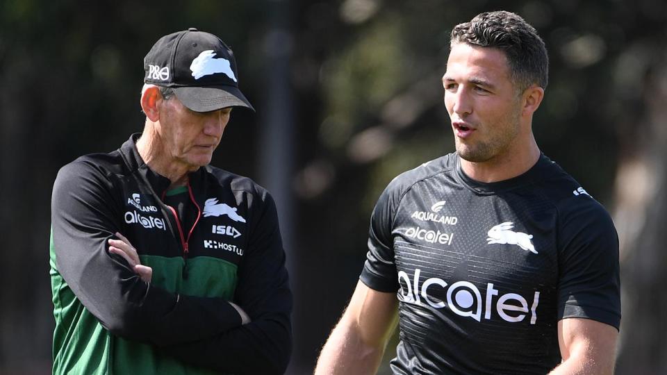 Wayne Bennett and Sam Burgess.