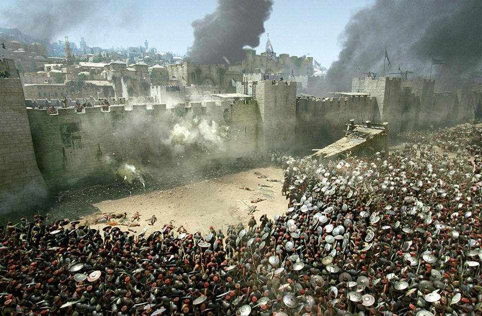 A battle scene from Kingdom of Heaven