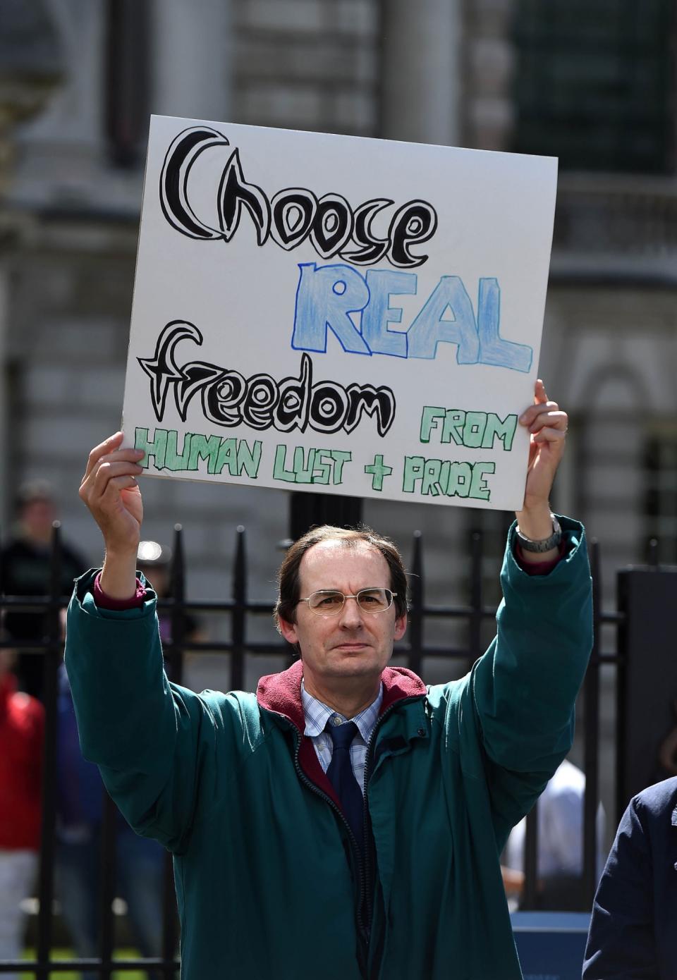 Revelers take part in Belfast Gay Pride parade